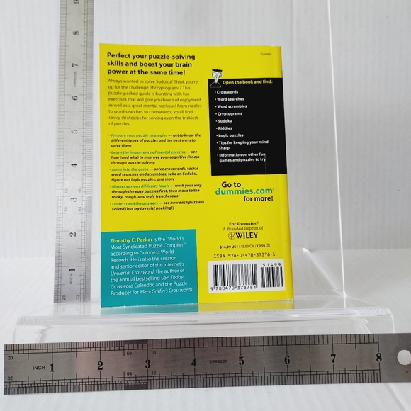 Brain Games for Dummies by Timothy E Parker - Picture 3 of 9